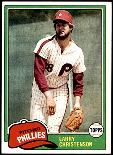 1981 Topps 346 Larry Christenson Philadelphia Phillies (Beyzbol Kartı) ESKİ Phillies