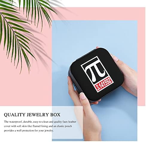 Pi Günü kadın Premium Seyahat Küçük Mücevher kolye kutusu Yüzük Depolama Organizatör Mini Vitrin