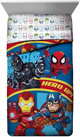 Marvel süper kahraman maceraları çift takım 4 parça bebek yatağı seti-Süper yumuşak mikrofiber yatak seti-yatak özellikleri