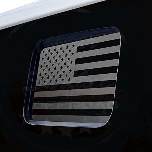 XPLORE OFFROAD Uyar Jeep Gladyatör JT 2020 + Sert Üst Amerikan Bayrağı Orta Pencere Çıkartması Grafik