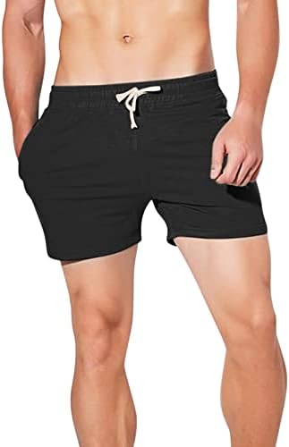 ZDOO gündelik erkek pantolonları Yaz Düz Renk Moda Gençlik Sweatpants Spor Koşu Şort Atletik Slim Fit Parça Şort