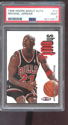 1998-99 Çemberler 13 Michael Jordan Bağırışlar PSA 9 Dereceli Kart Ekle NBA 98-99-İmzasız Basketbol Kartları