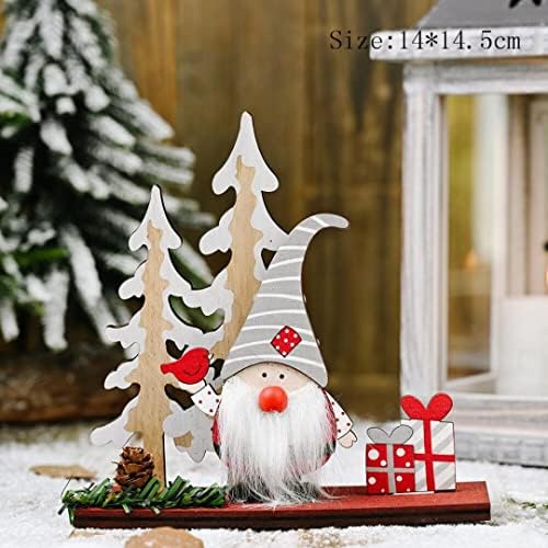 Sevimli Noel Süsleri Süsler 2022, Noel Ahşap Masa Süsü Merry Christmas Dekorasyon Ev için Noel ağaç dekor 2022 Xmas Navidad