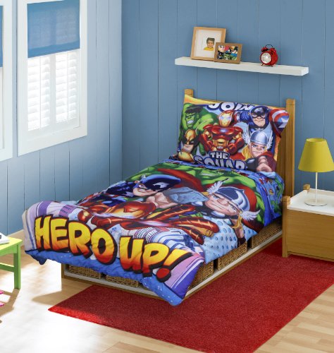 Marvel Super Hero Squad Bebek Nevresim Takımı 4'lü Set, (Üretici tarafından Üretilmiyor)