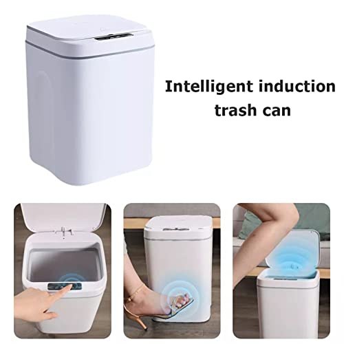 ALLMRO Küçük çöp tenekesi Akıllı çöp tenekesi otomatik sensörlü çöp kovası Sensörü Elektrikli çöp kutusu Ev çöp kutusu Yatak