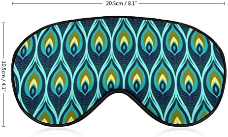 FunnyStar Soyut Geometrik Yumuşak Uyku Maskesi Göz Kapağı Uyku Körü Körüne Mükemmel blokları ışık Ayarlanabilir kayış ile
