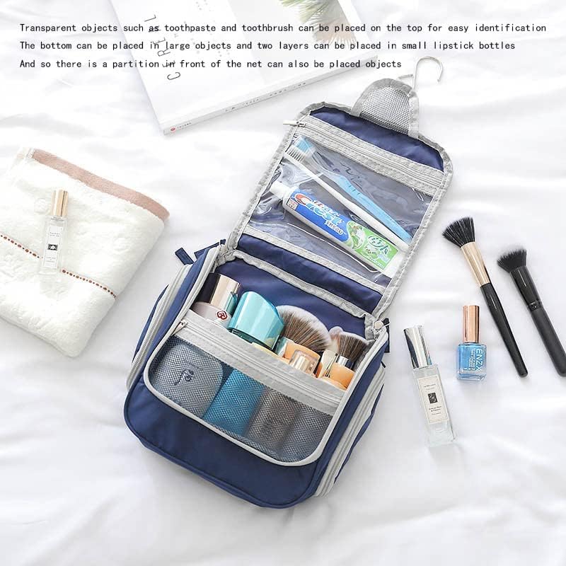 ADVLC Makyaj çantası kadın Seyahat kozmetik çantası düzenleyici Kanca makyaj çantası Taşınabilir seyahat Kozmetik çantası