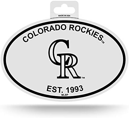 Rıco OVB6401-Rockies Siyah Beyaz Oval Çıkartma