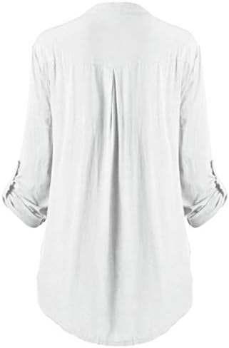 Bayan Bluz Tops Moda Artı Boyutu Dantel Folral Gömlek Düğme Aşağı Standı Yaka Uzun Kollu Slim Fit Flowy Üst