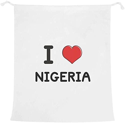 Azeeda' Nijerya'yı Seviyorum ' Çamaşır/Yıkama/Saklama Çantası (LB00021702)