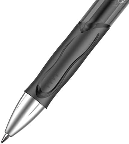 BIC Gel-Ocity Ultra Jel Kalemler, Orta Nokta Geri Çekilebilir (0,7 mm), Siyah Mürekkepli Jel Kalem, 12'li 18'li Paket