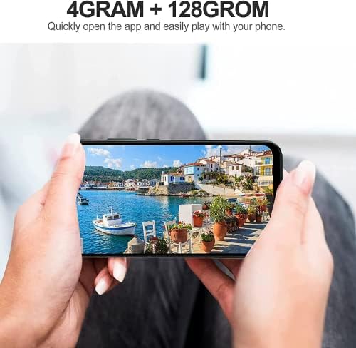4G Kilidi Cep Telefonları,4G 128 GB Çift Sim cep telefonu+, C21 muhafazaya yapışan su damlalarını 6.8 inç Ekran, (siyah)Android