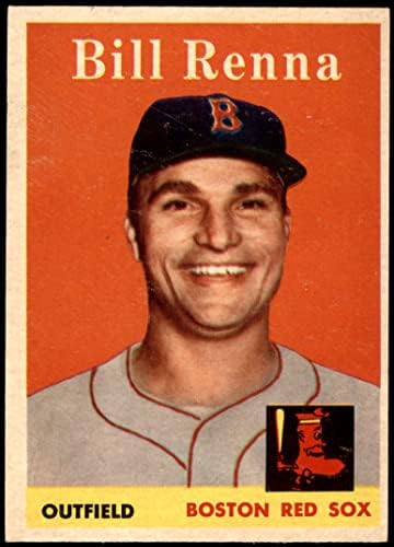 1958 Topps 473 Bill Renna Boston Red Sox (Beyzbol Kartı) ESKİ / MT Red Sox
