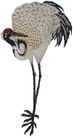 AMIGOYO nakış Büyük Kuş Demir on Yamalar Efsane Vinç Demir on Ceket, Giysi, DIY Dekorasyon, dikiş Nakış Phoenix Kuş Çiçek
