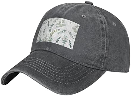 ASEELO Okaliptüs Yaprakları Baskılı beyzbol şapkası, Yetişkin Ayarlanabilir kovboy şapkası, Tüm Yıl Boyunca Kullanılabilir