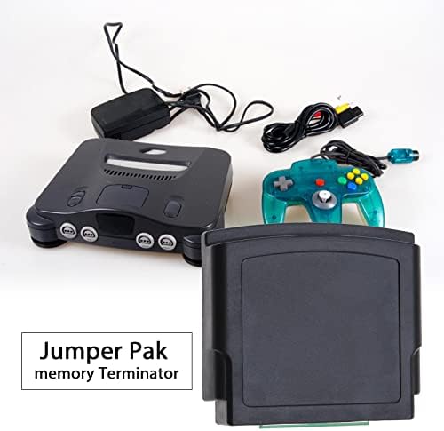 Bellek Jumper Pak Paketi Yedek Parçalar ile Uyumlu N64 Oyun Konsolu Tak ve Çalıştır Gerek Yok Herhangi Bir Sürücü Siyah